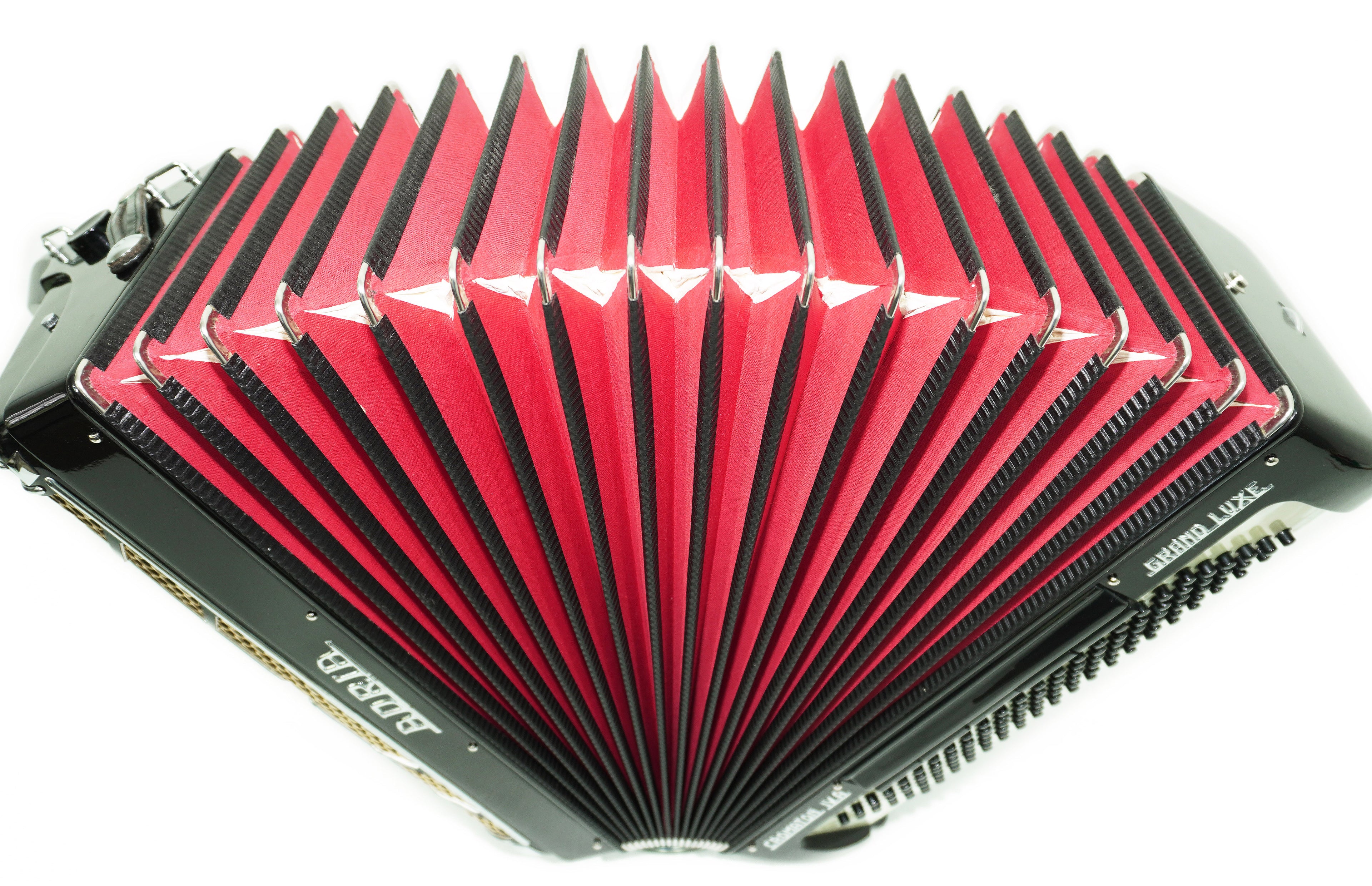 Adria Cromaton IV.A Grand Luxe 5 Row Button Accordion 120 Bass, made in Italy, Cassotto, C Griff, includes Straps and Hard Case, 2715