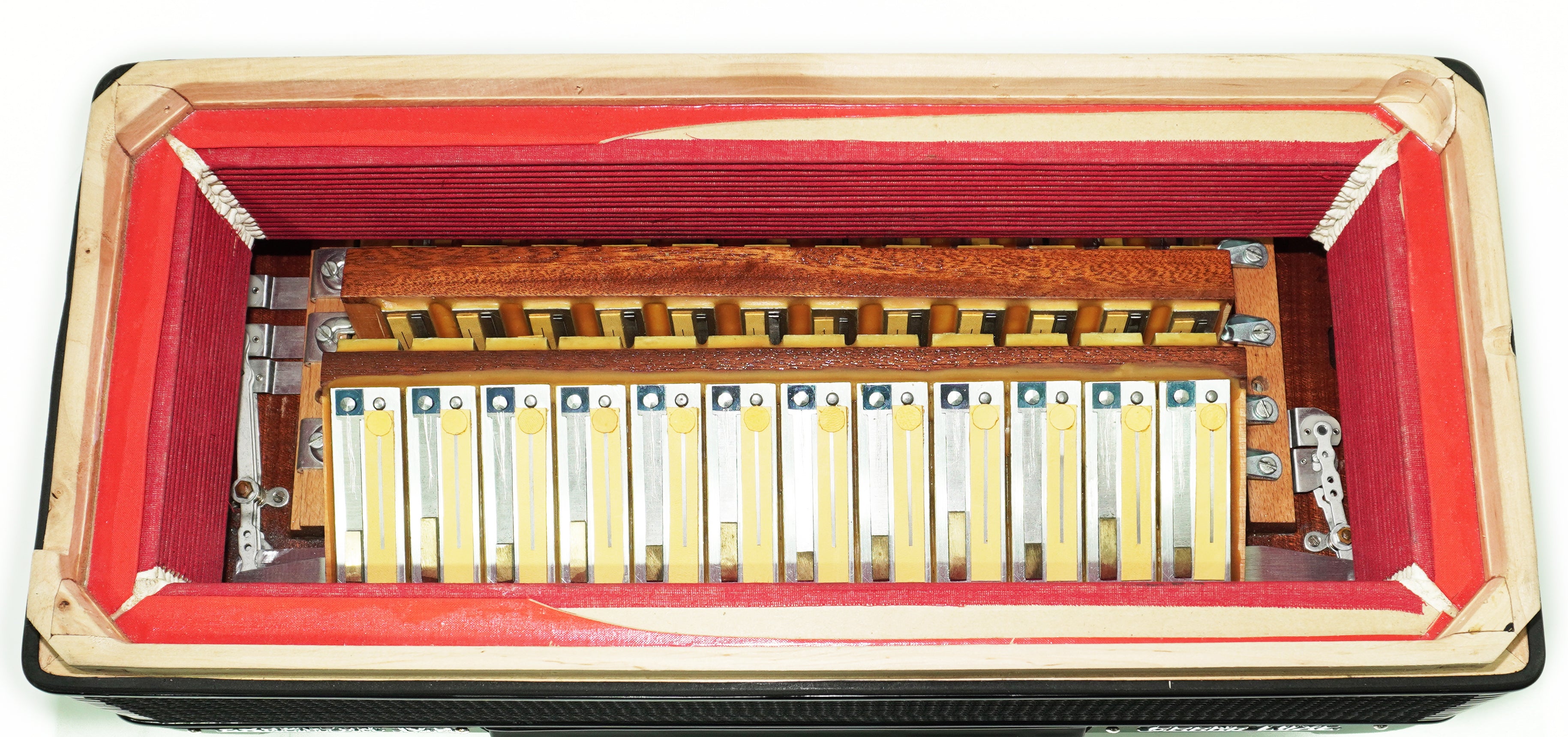Adria Cromaton IV.A Grand Luxe 5 Row Button Accordion 120 Bass, made in Italy, Cassotto, C Griff, includes Straps and Hard Case, 2715