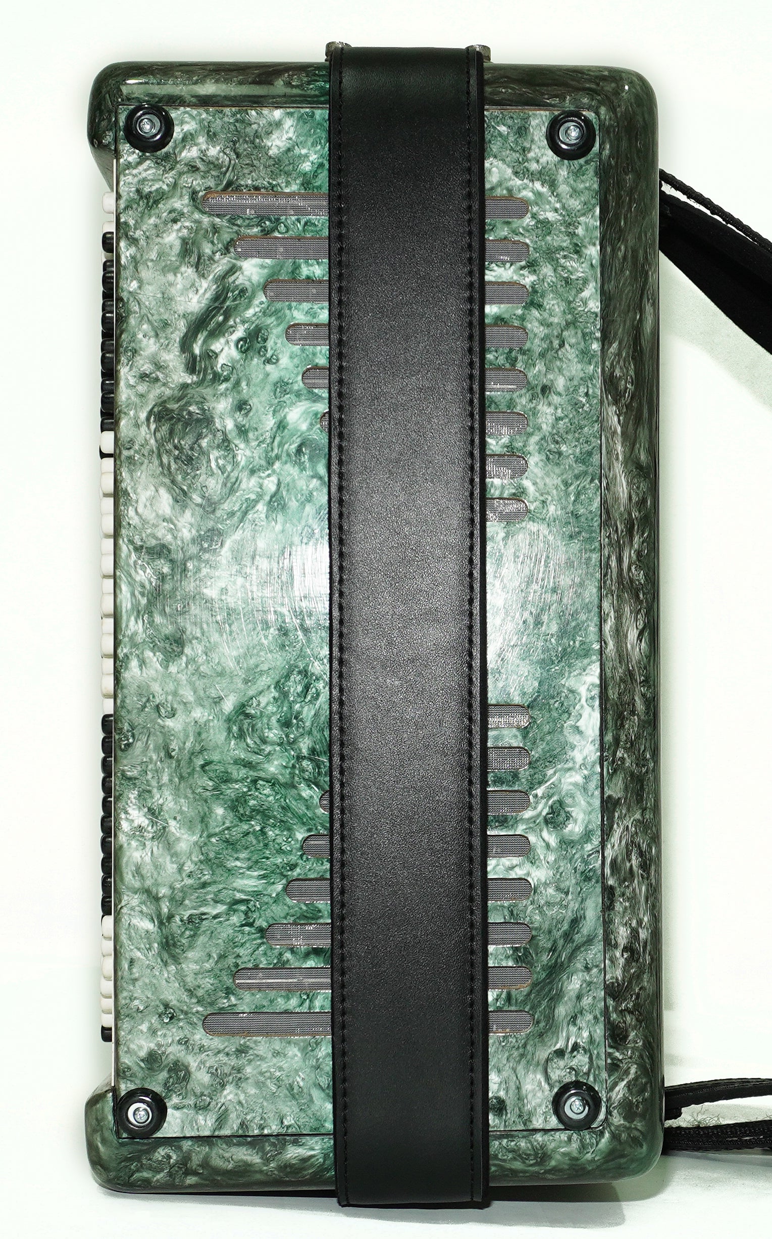 Russian Bayan Tulskiy, 3 Row Tula Chromatic Button Accordion, Vintage Music Box B System, New Straps and Soft Case, 2732