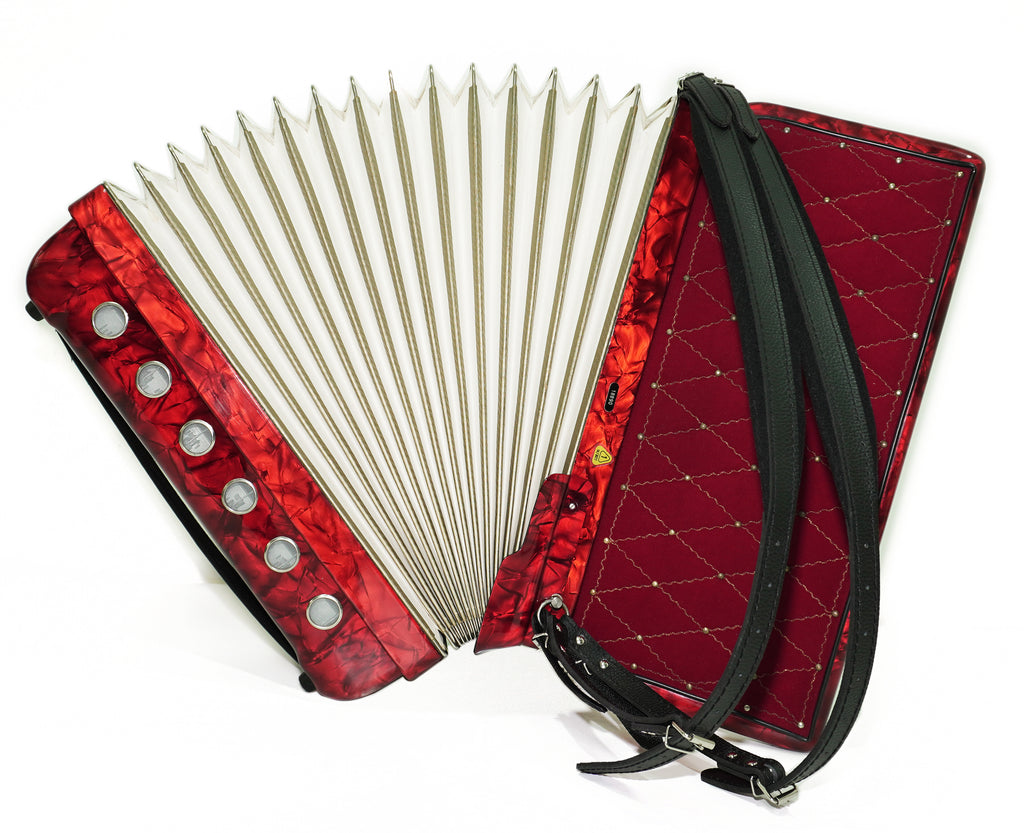 Full Size Horch DeLuxe Accordion 120 Bass, Original Concert Piano Accordion, made in Germany, New Straps and Soft Bag for Gift, 2719