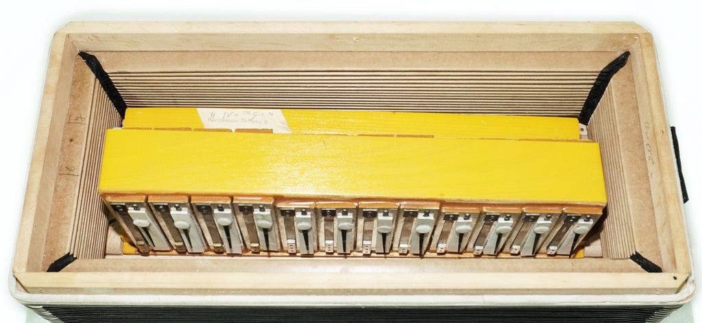 Tenor Bayan Ukraine Chromatic Button Accordion 100 Bass, New Straps and Case, Concertina Stradella B System, Harmonica in Tune, 2726