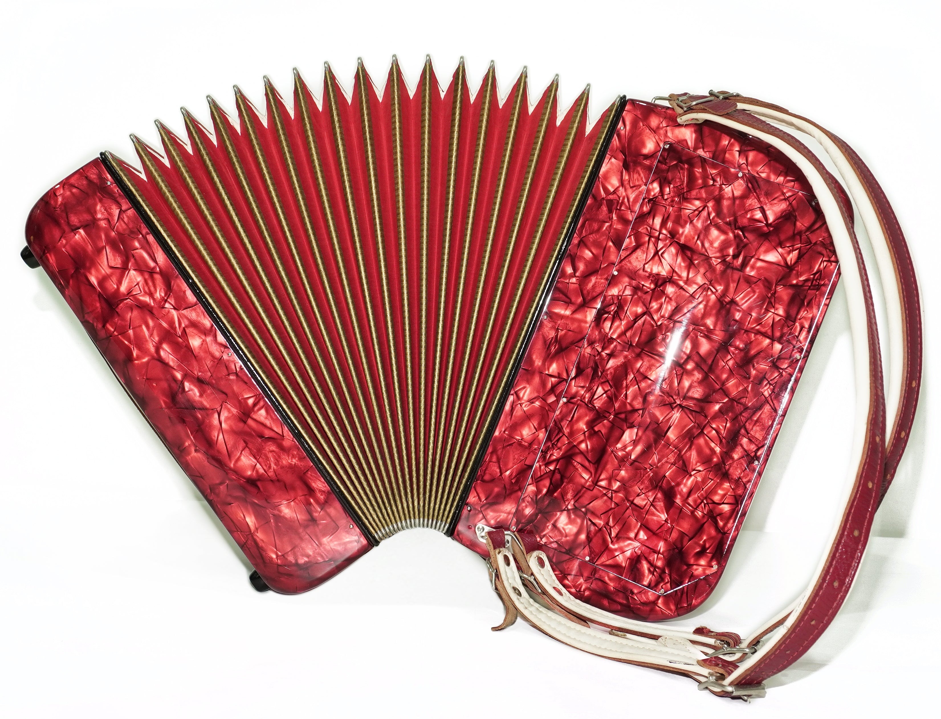 Hohner Riviera III 5 Row Lightweight Button Accordion 96 Bass made in Germany, C Griff, Straps and Case, Original Accordeone de Botones, 2725