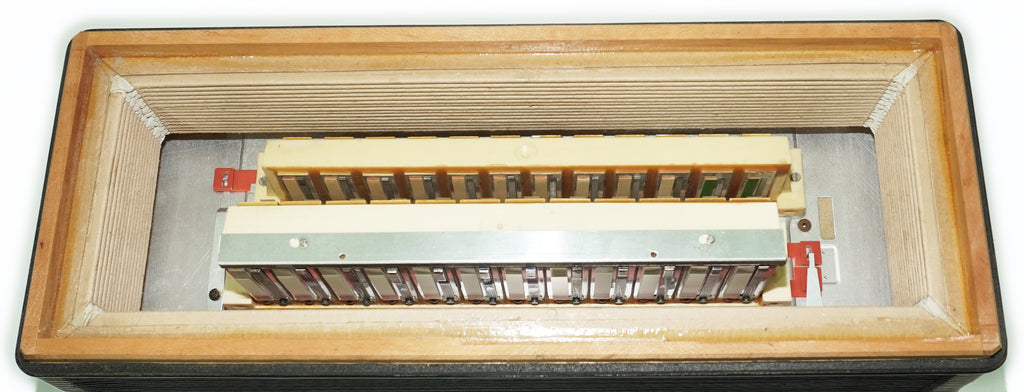 Weltmeister Grandina Button Accordion 120 Bass, made in Germany, 5 Row Bayan B Griff, Straps and Case, 2722