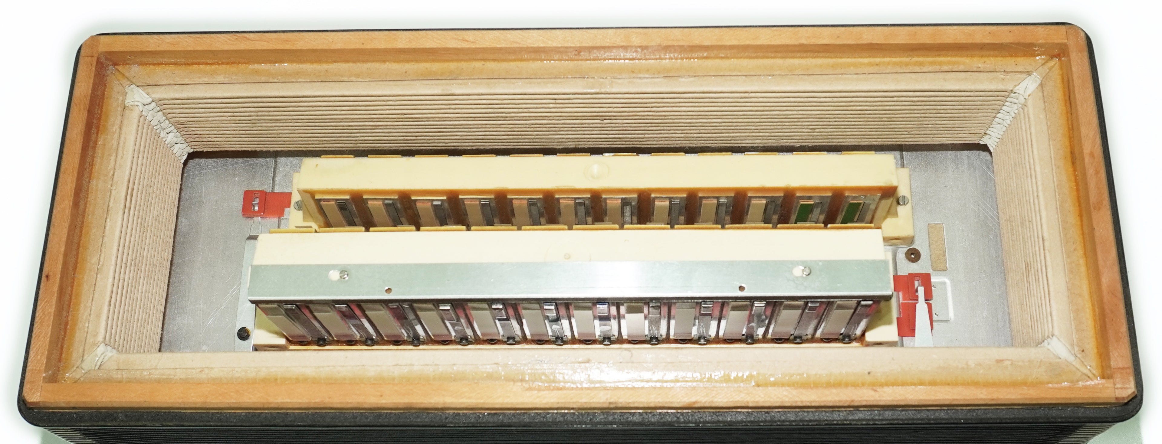 Weltmeister Grandina Button Accordion 120 Bass, made in Germany, 5 Row Bayan B Griff, Straps and Case, 2722