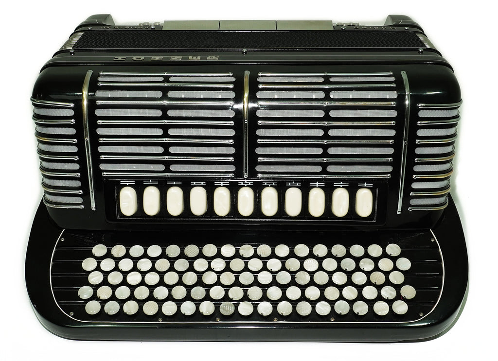 Converter Hohner Morino Artiste XII Cassotto Button Accordion, made in Germany, C Griff Knopfakkordeon, Straps and Case, 2723