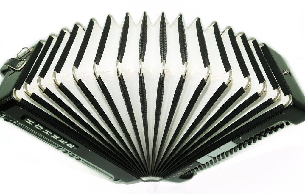 Hohner Riviera III N De Luxe C Griff 5 Row Button Accordion 120 Bass, made in Germany, Straps and Case, Accordeone de Botones, 2749