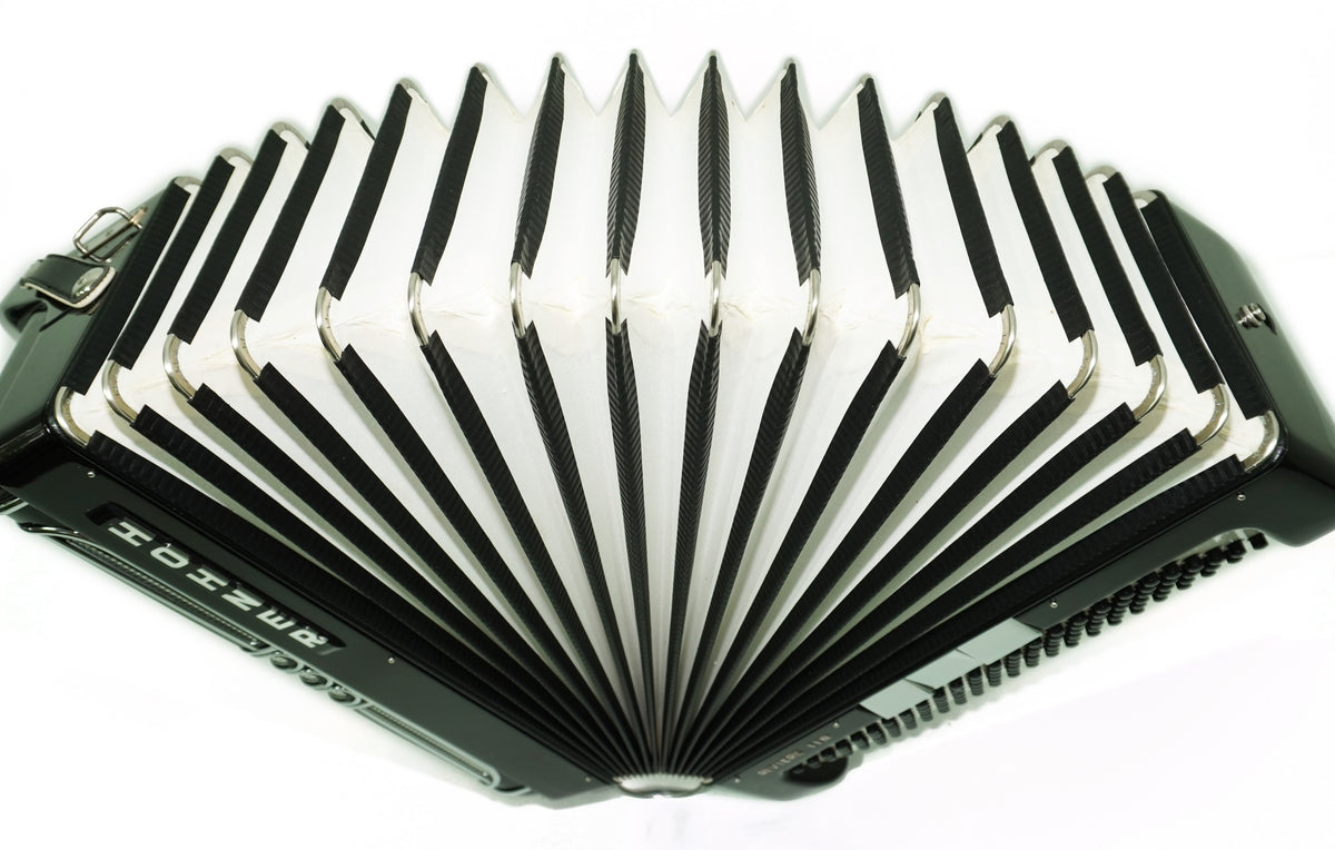 Hohner Riviera III N De Luxe C Griff 5 Row Button Accordion 120 Bass, made in Germany, Straps and Case, Accordeone de Botones, 2749