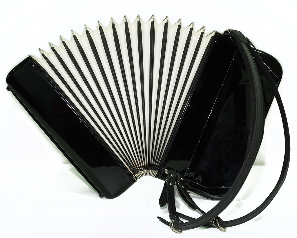 Hohner Riviera III N De Luxe C Griff 5 Row Button Accordion 120 Bass, made in Germany, Straps and Case, Accordeone de Botones, 2749