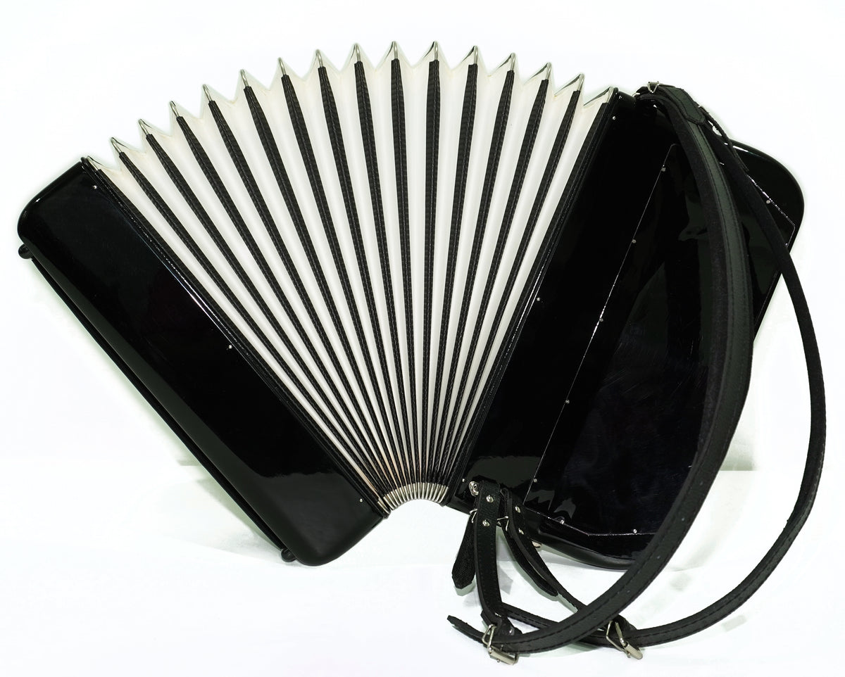 Hohner Riviera III N De Luxe C Griff 5 Row Button Accordion 120 Bass, made in Germany, Straps and Case, Accordeone de Botones, 2749