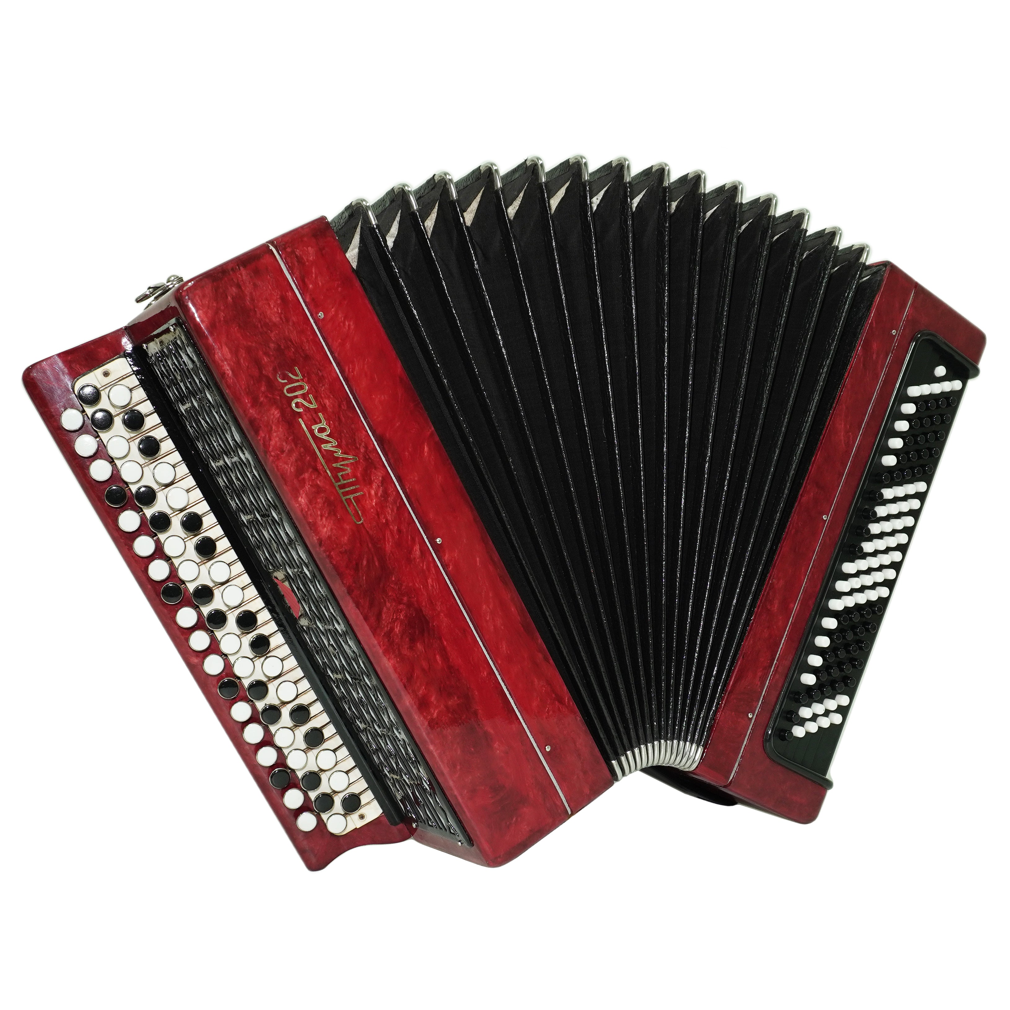 Tulskiy Russian Bayan Tula 202 Button Accordion 100 bass Acordeone de Botones, New Straps and Soft Case for Gift, 2733