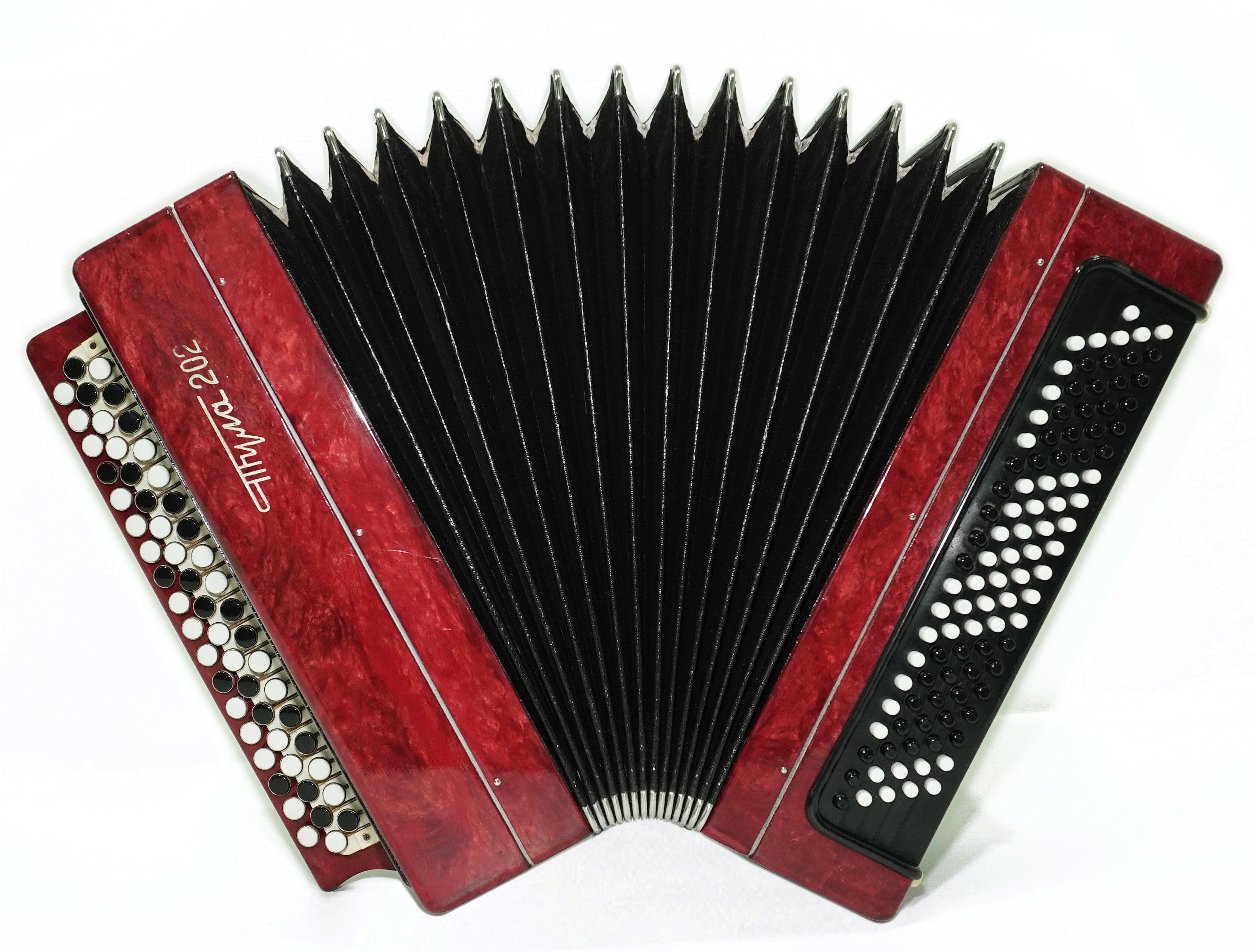 Tulskiy Russian Bayan Tula 202 Button Accordion 100 bass Acordeone de Botones, New Straps and Soft Case for Gift, 2733
