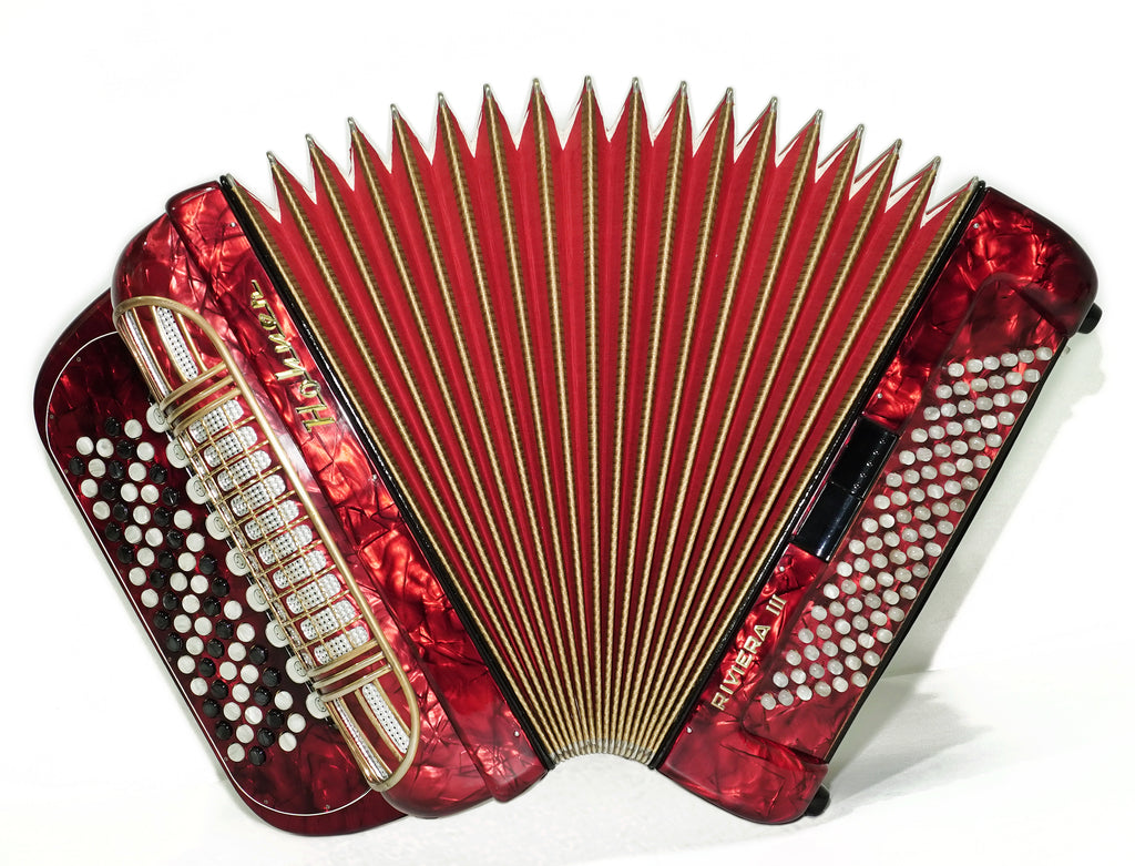 Hohner Riviera III 5 Row Lightweight C Griff Button Accordion 96 Bass made in Germany, Original Accordeone de Botones, 2740