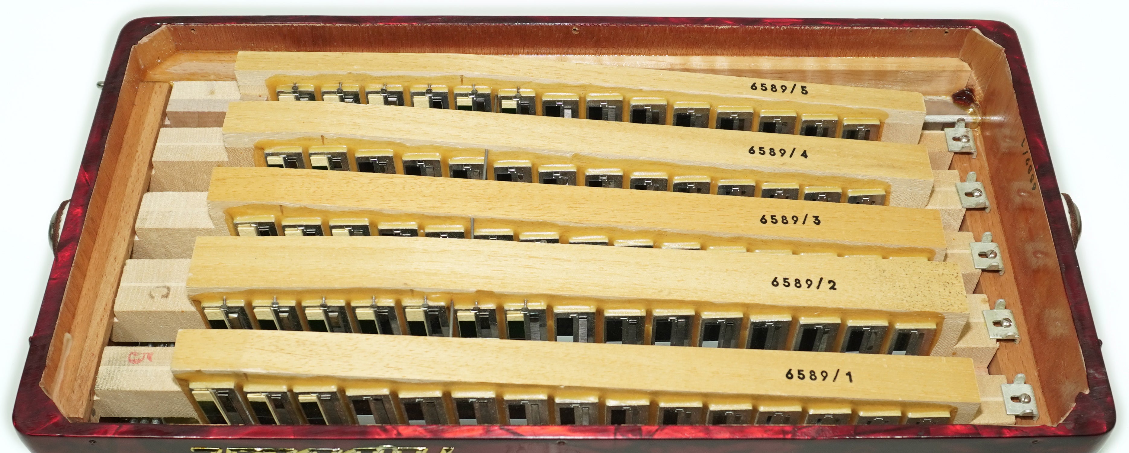 Hohner Riviera III 5 Row Lightweight C Griff Button Accordion 96 Bass made in Germany, Original Accordeone de Botones, 2740