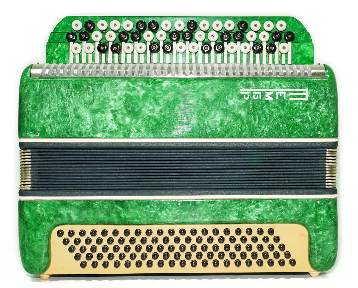 Bayan Tembr Ukraine Button Accordion 100 Bass, New Straps and Case, Concertina Stradella B System, Harmonica in Tune, 2750