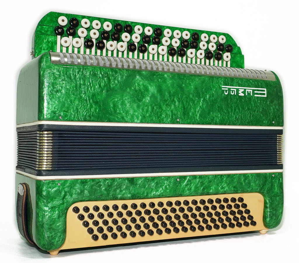 Bayan Tembr Ukraine Button Accordion 100 Bass, New Straps and Case, Concertina Stradella B System, Harmonica in Tune, 2750