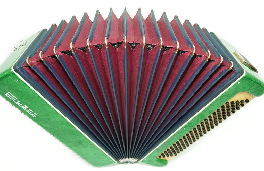 Bayan Tembr Ukraine Button Accordion 100 Bass, New Straps and Case, Concertina Stradella B System, Harmonica in Tune, 2750