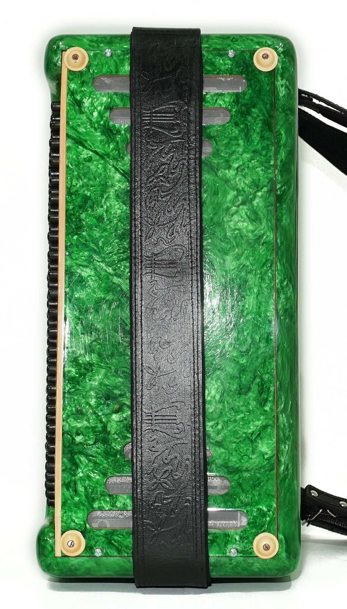 Bayan Tembr Ukraine Button Accordion 100 Bass, New Straps and Case, Concertina Stradella B System, Harmonica in Tune, 2750