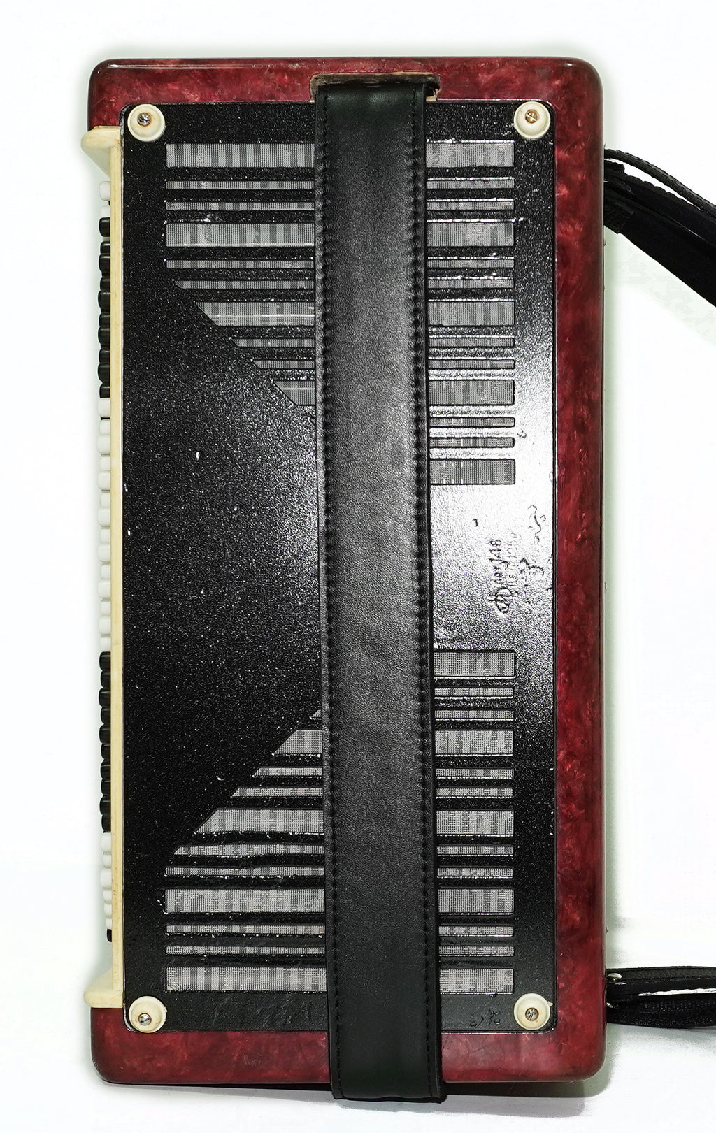 Tulskiy Russian Bayan Etude, 3 Row Chromatic Button Accordion 100 Bass, B System, Straps and Case, Soviet Garmoshka Tula, 2744