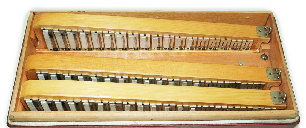 Tulskiy Russian Bayan Etude, 3 Row Chromatic Button Accordion 100 Bass, B System, Straps and Case, Soviet Garmoshka Tula, 2744