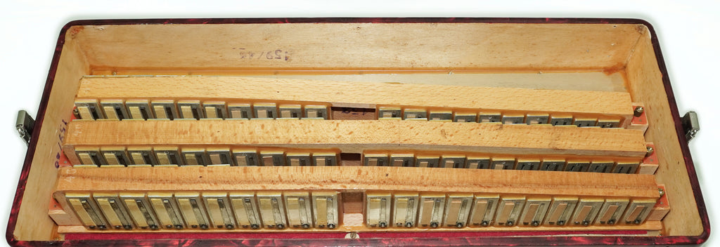 Weltmeister Accordion 120 Bass, German Keyboard Piano Accordian, New Straps and Soft Bag, 2737