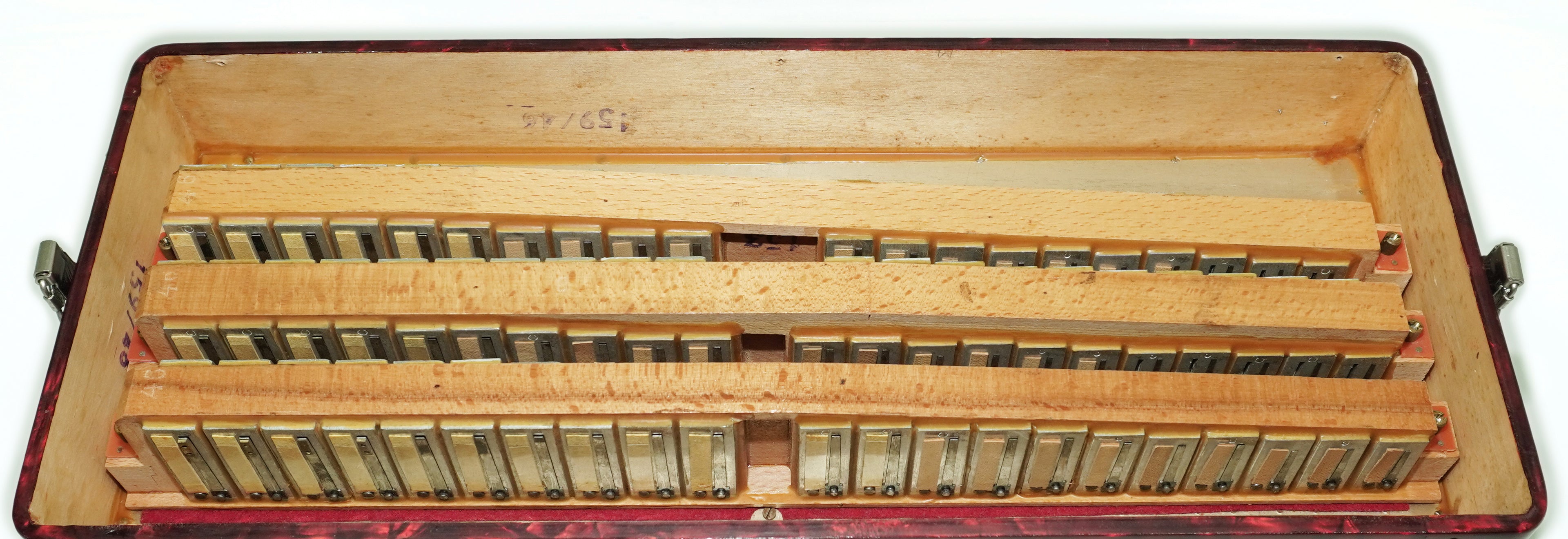 Weltmeister Accordion 120 Bass, German Keyboard Piano Accordian, New Straps and Soft Bag, 2737