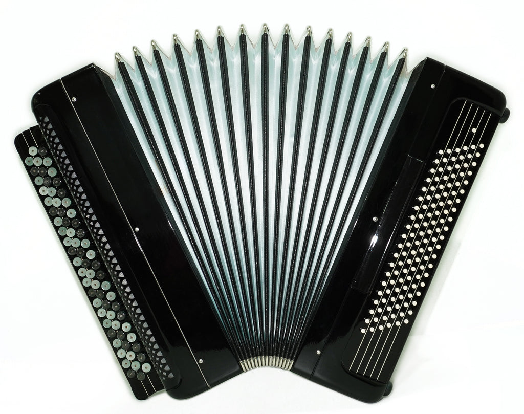 Converter Free Bass Button Accordion Yasnaya Polyana Russian Bayan Copper Voices Solid Reeds, New Straps and Soft Case, 2734