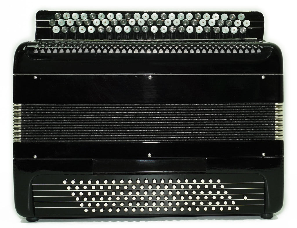 Converter Free Bass Button Accordion Yasnaya Polyana Russian Bayan Copper Voices Solid Reeds, New Straps and Soft Case, 2734