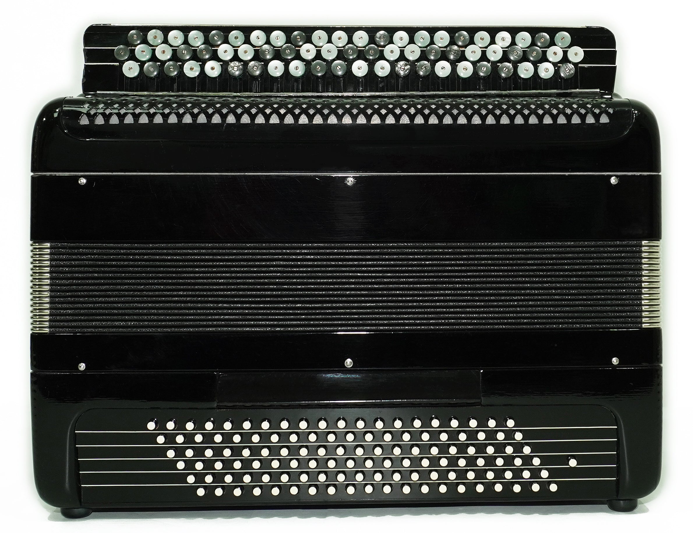 Converter Free Bass Button Accordion Yasnaya Polyana Russian Bayan Copper Voices Solid Reeds, New Straps and Soft Case, 2734