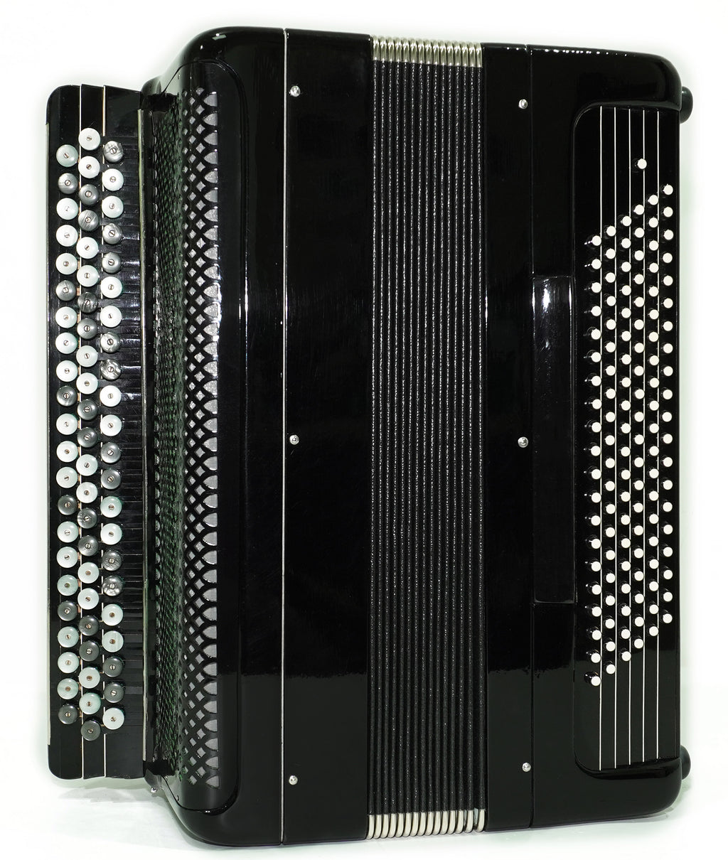 Converter Free Bass Button Accordion Yasnaya Polyana Russian Bayan Copper Voices Solid Reeds, New Straps and Soft Case, 2734