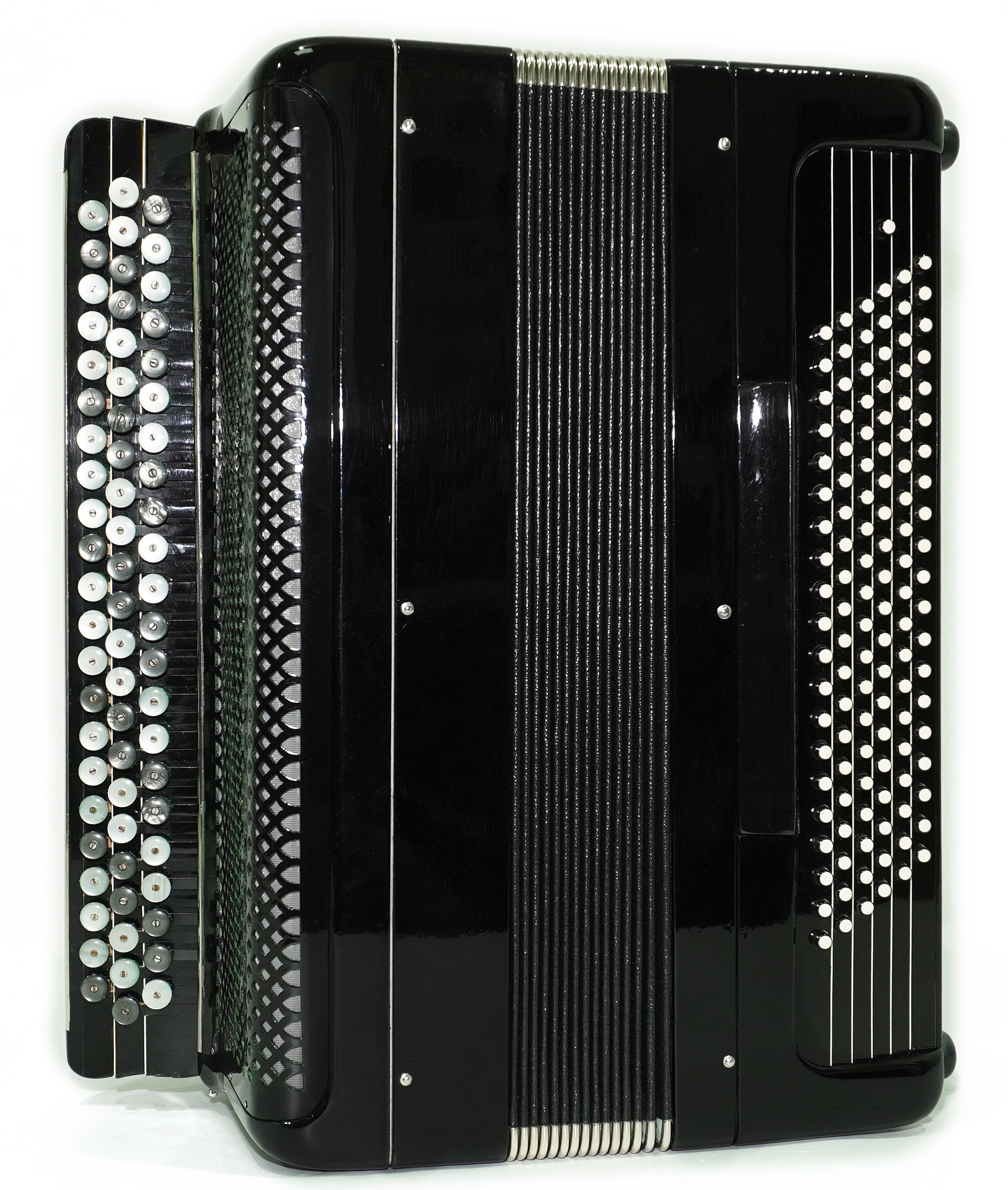 Converter Free Bass Button Accordion Yasnaya Polyana Russian Bayan Copper Voices Solid Reeds, New Straps and Soft Case, 2734