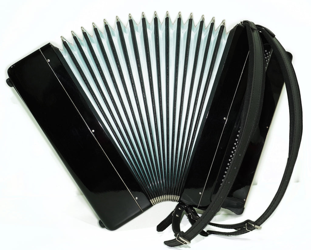 Converter Free Bass Button Accordion Yasnaya Polyana Russian Bayan Copper Voices Solid Reeds, New Straps and Soft Case, 2734