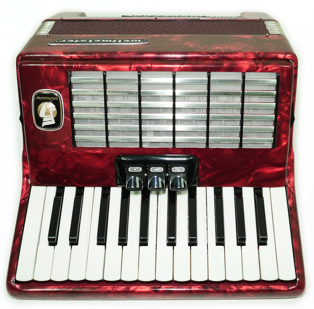 Weltmeister Stella 32 Bass Lightweight Piano Accordion for Beginners Children Kids, made in Germany Small Accordian with New Straps, 2736