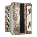 Russian Bayan Tulskiy, 3 Row Tula Chromatic Button Accordion, Vintage Music Box B System, New Straps and Soft Case, 2746