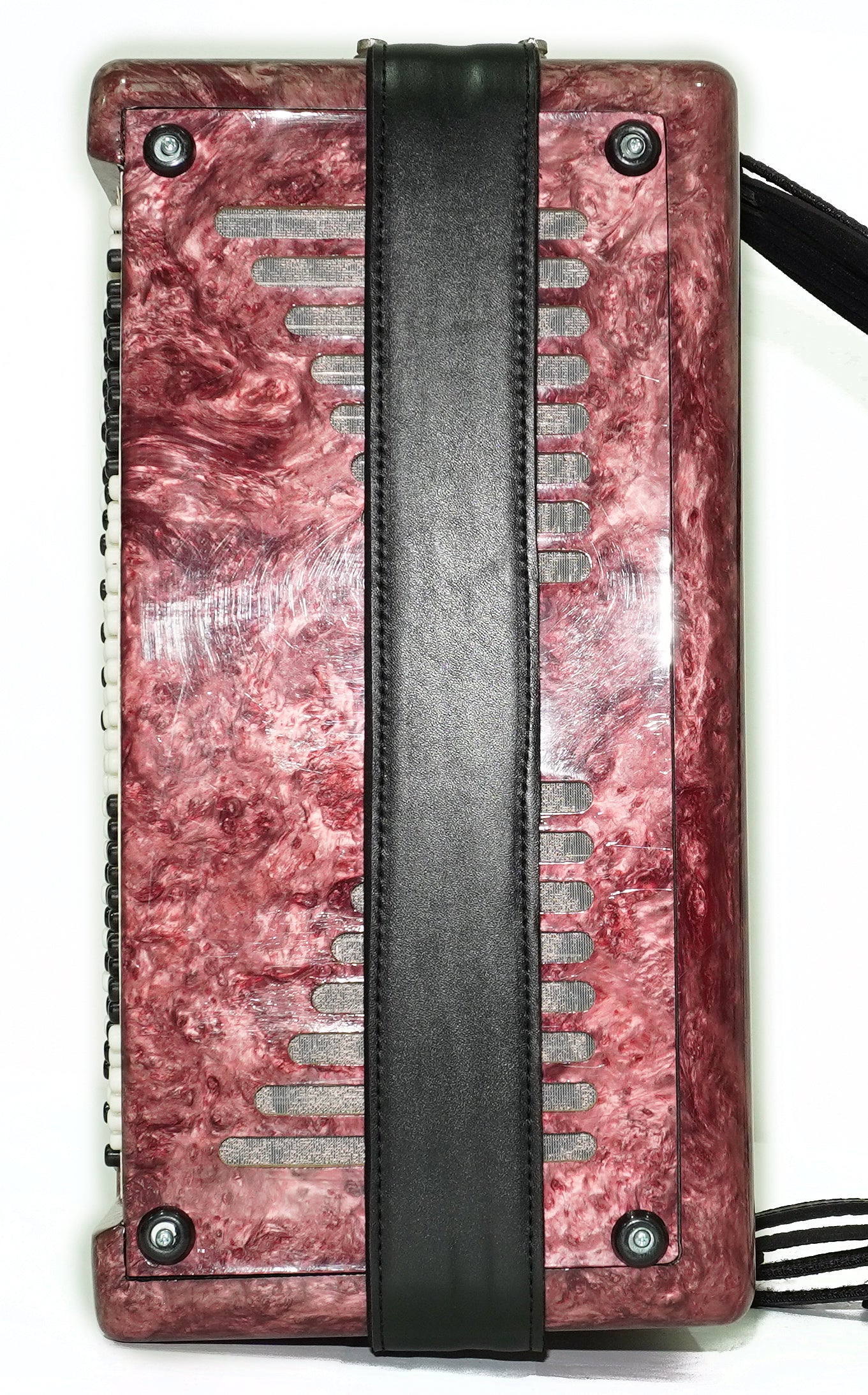 Russian Bayan Tulskiy, 3 Row Tula Chromatic Button Accordion, Vintage Music Box B System, New Straps and Soft Case, 2746