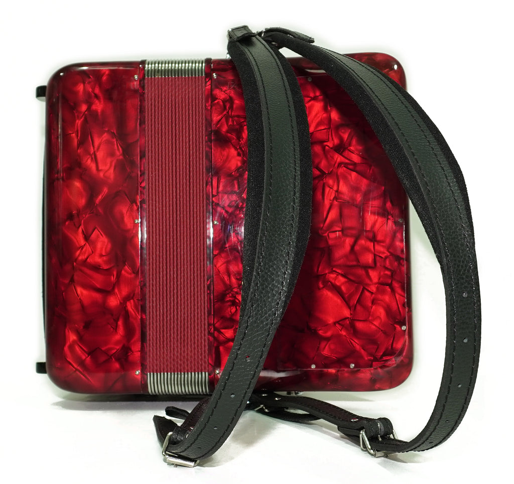 Borsini Mini 3 Row Button Accordion C Griff, made in Italy, Lightweight Rare Original Musical Instrument Accordeone de Botones for Beginners, 2742