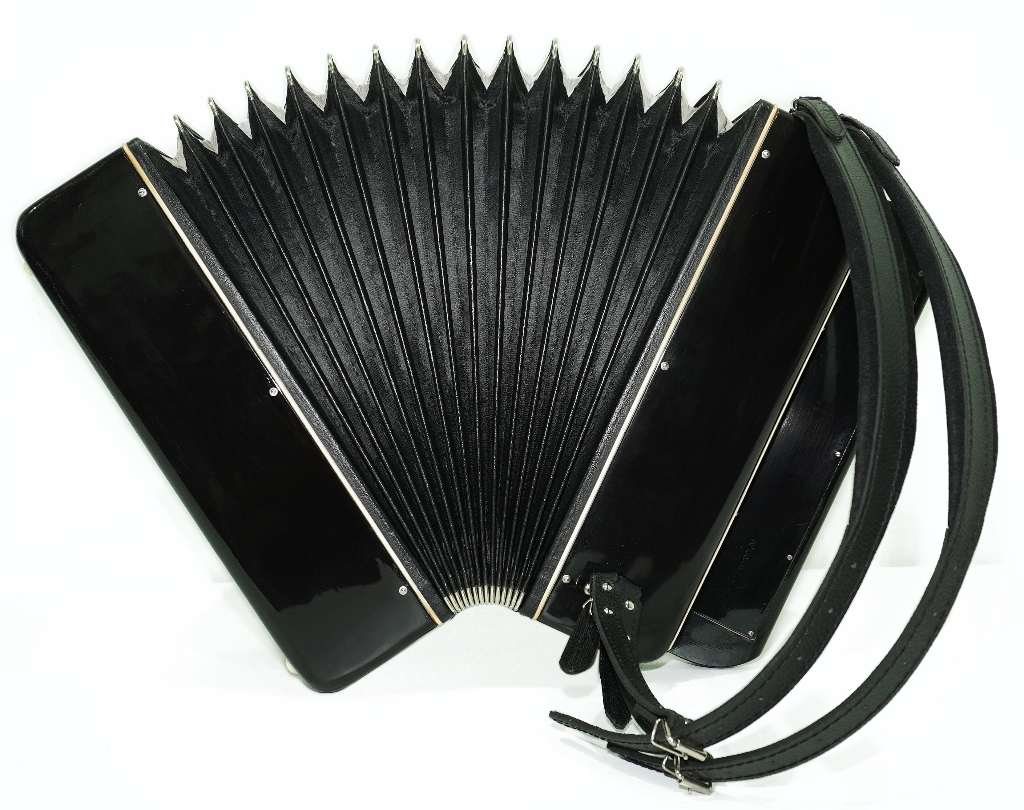 Converter Bayan Rubin 5 Free Bass and Stradella, 120 Bass Button Accordion, Vintage Russian Bayan Accordion, with Straps and Case, 2741