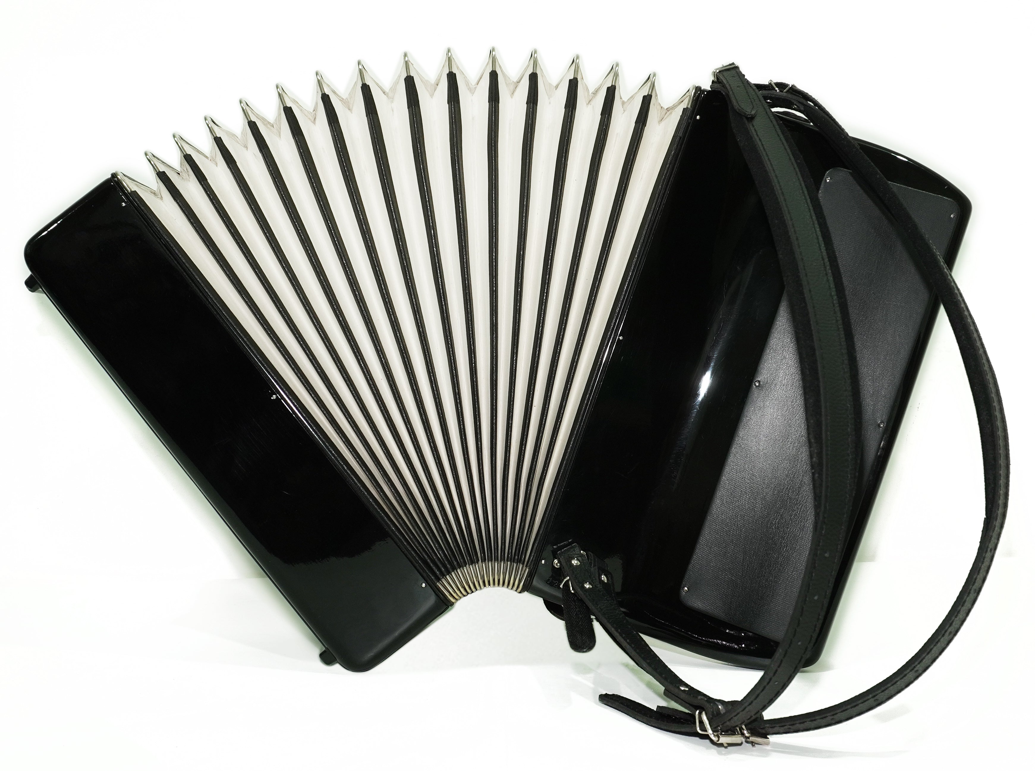 Weltmeister Grandina Button Accordion 120 Bass, made in Germany, 5 Row Bayan B Griff, Straps and Case, 2738