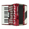 HOHNER Hohnica 48 Bass Lightweight Piano Accordion, German Original Akkordeon Musical Instrument for Beginners Kids, New Straps, 2743