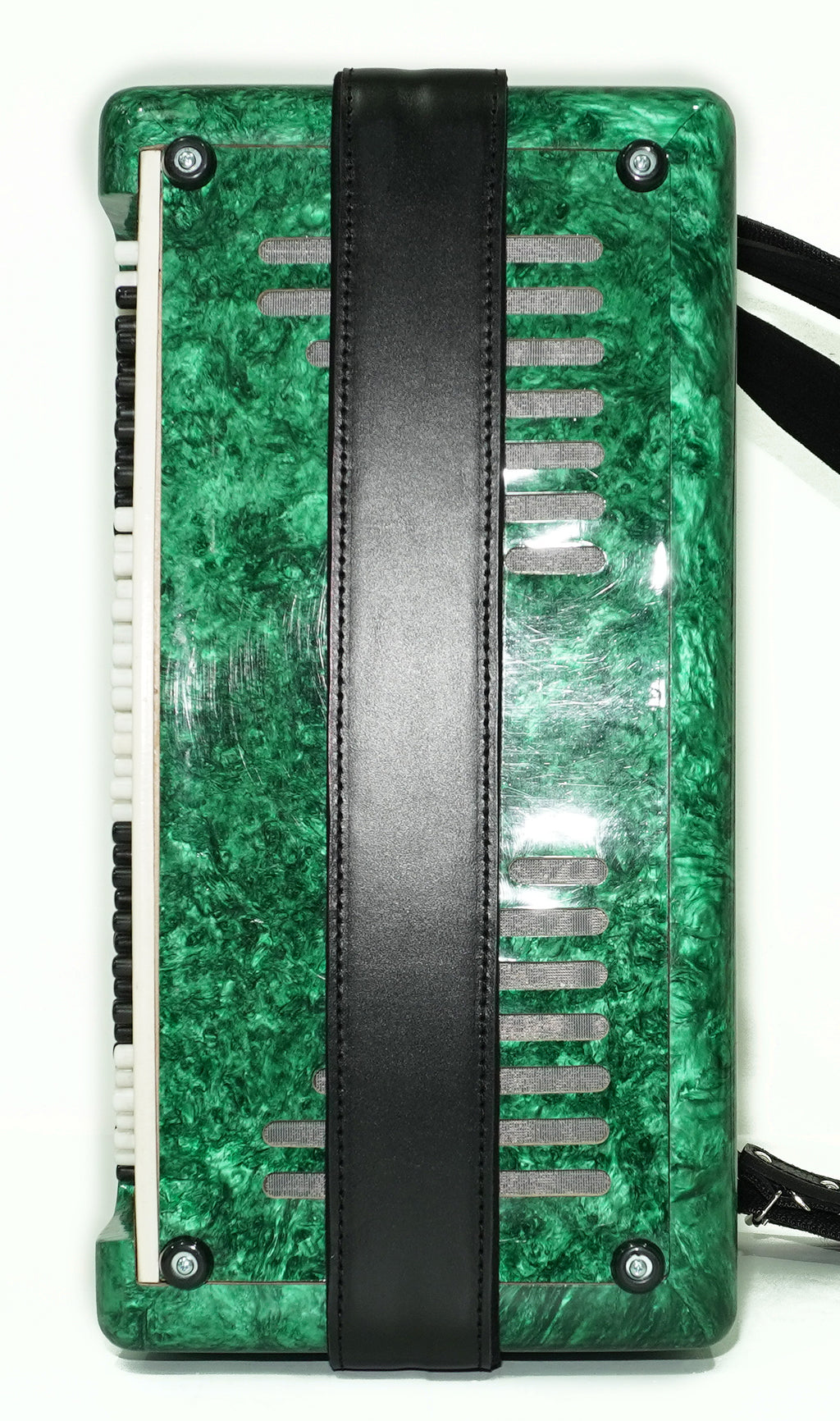Russian Bayan Harmonica 3 Row Button Accordion Vostok, with New Straps and Soft Bag, 100 Bass buttons, Soviet Garmoshka in Tune, 2756