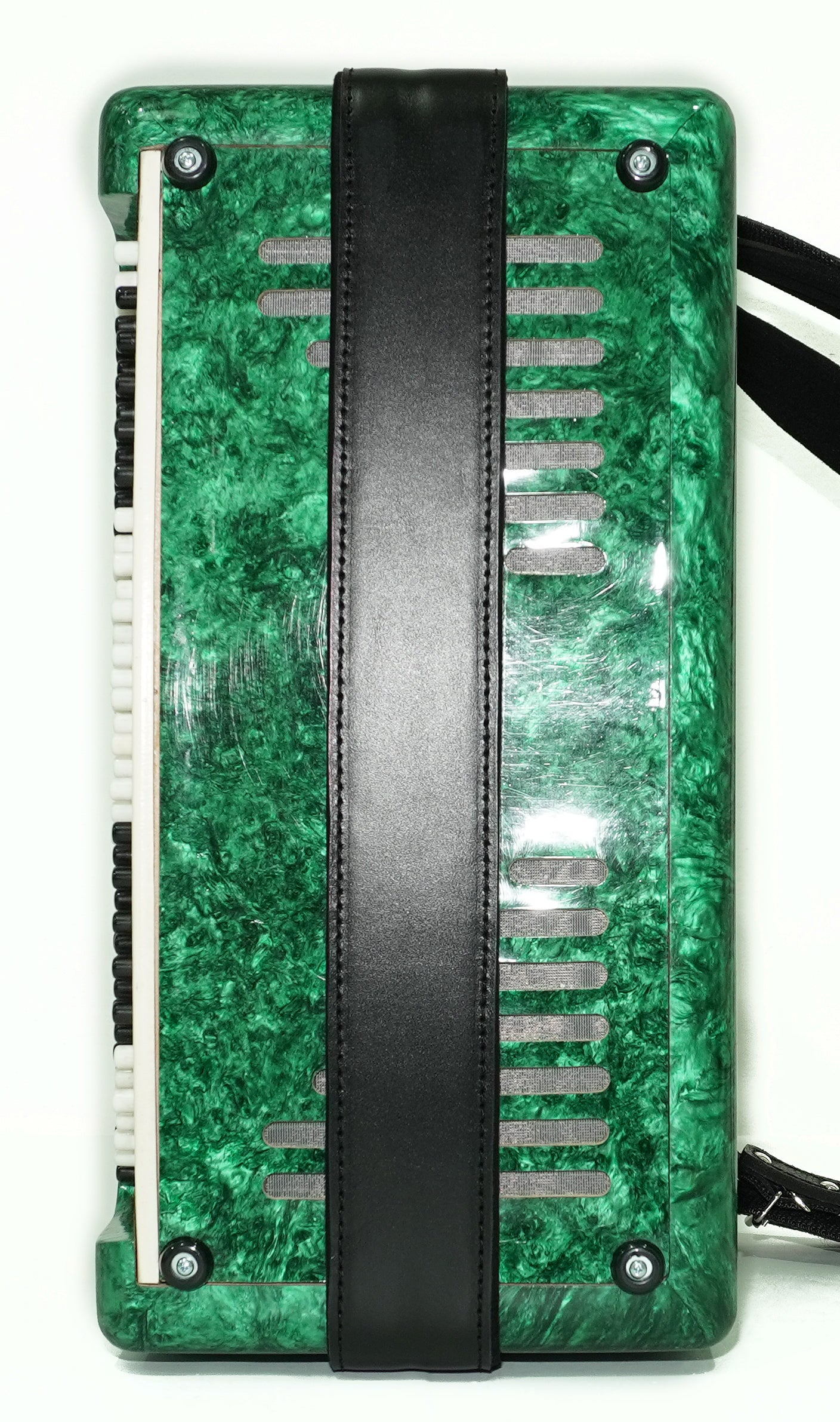 Russian Bayan Harmonica 3 Row Button Accordion Vostok, with New Straps and Soft Bag, 100 Bass buttons, Soviet Garmoshka in Tune, 2756