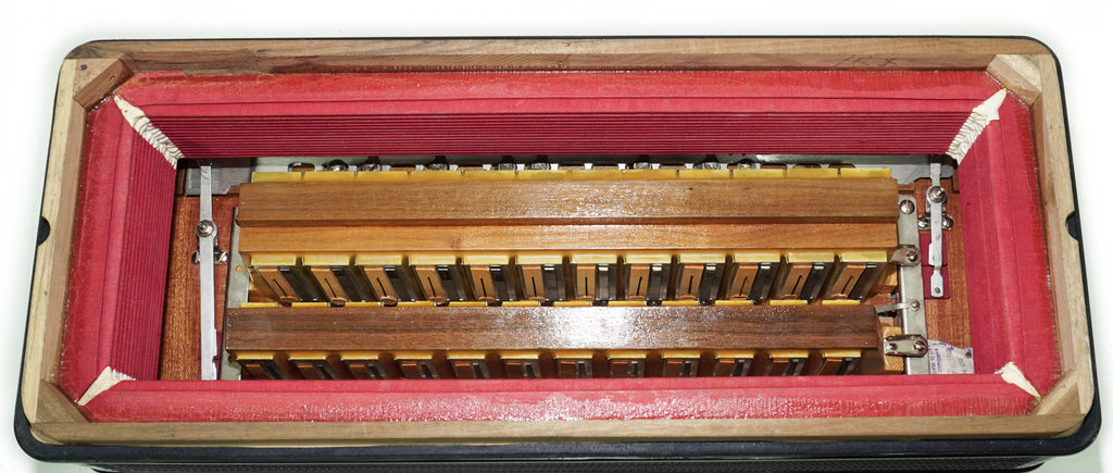 Scandalli Professional 5 Row Button Accordion 120 Bass C Griff, made in Italy, Straps and Case, 2747