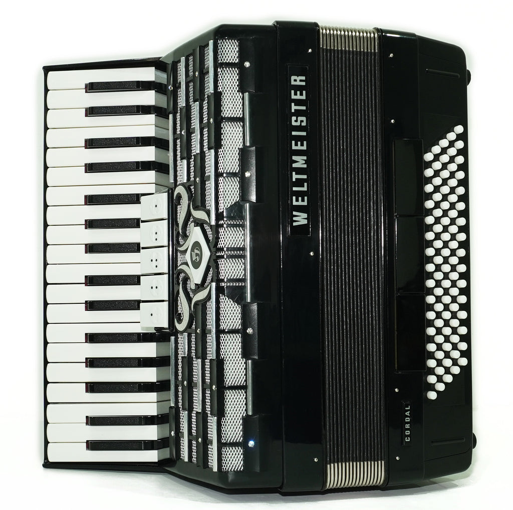 Weltmeister Cordal Accordion 80 Bass made in Germany, New Straps Soft Case for Gift, Keyboard Piano Accordian Musical Instrument, 2753