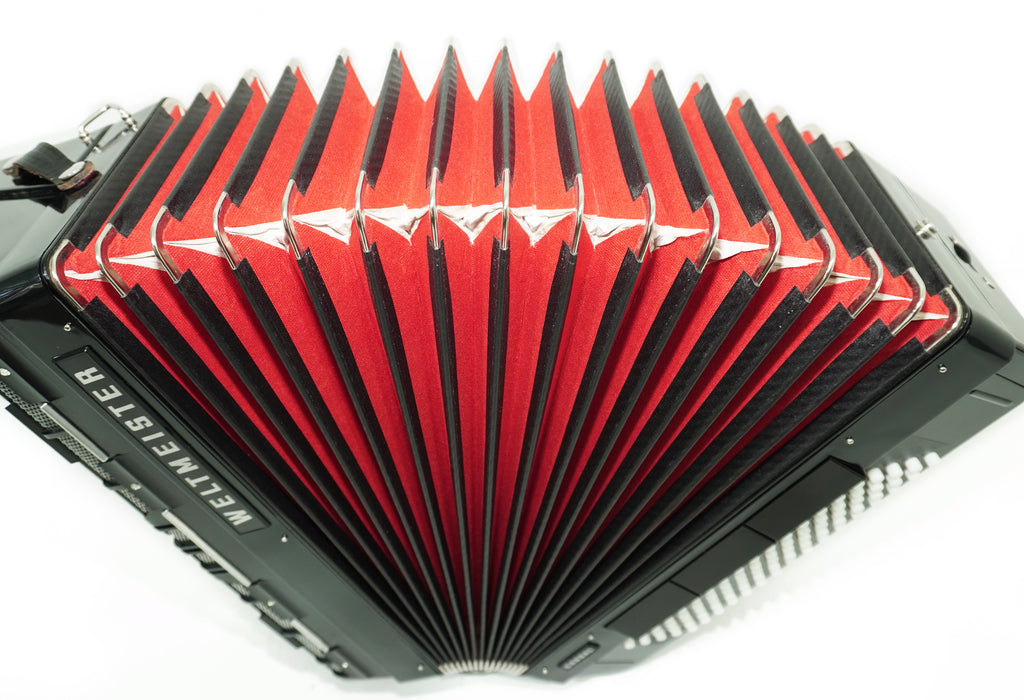 Weltmeister Cordal Accordion 80 Bass made in Germany, New Straps Soft Case for Gift, Keyboard Piano Accordian Musical Instrument, 2753