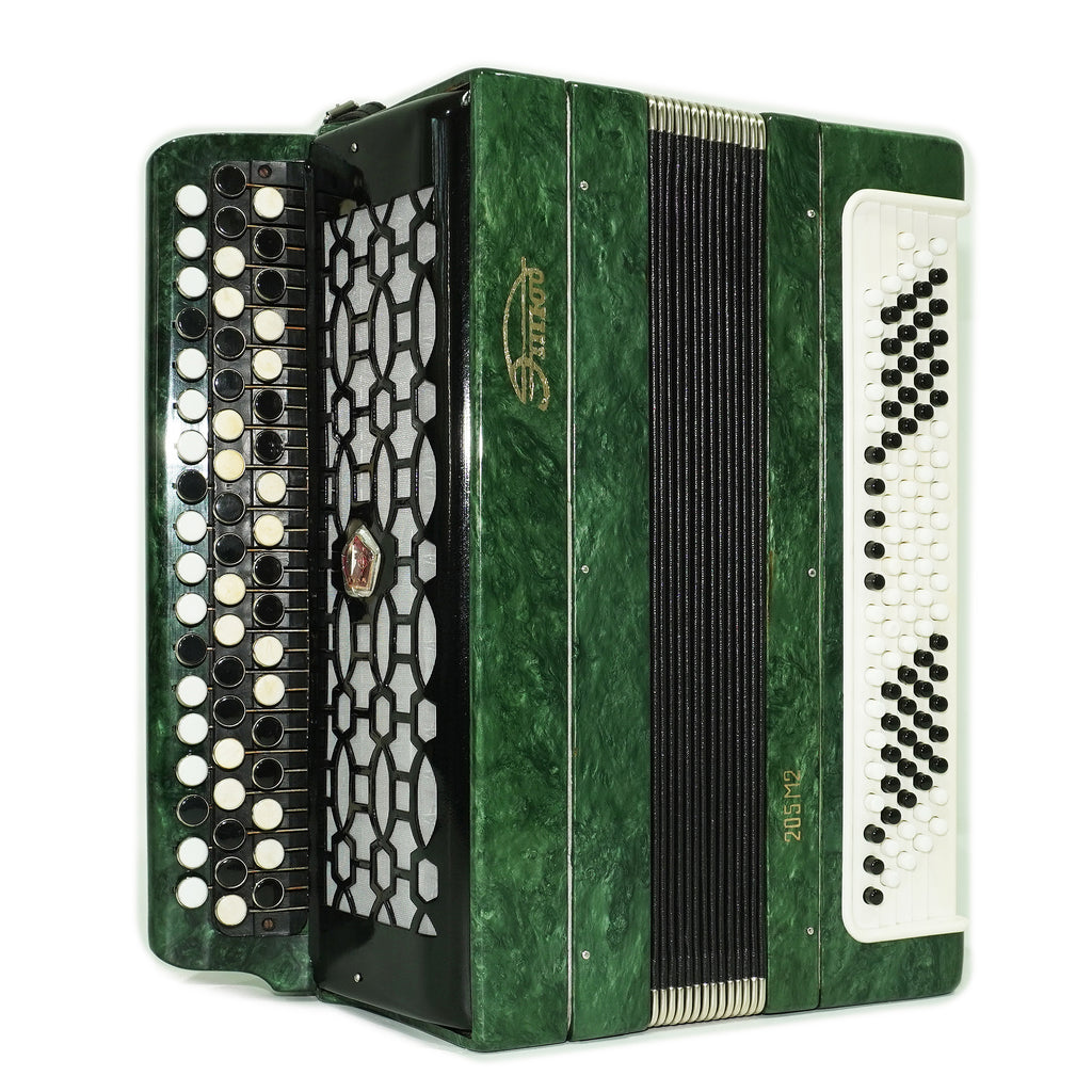 Tulskiy Russian Bayan Etude 205M2, 3 Row Chromatic Button Accordion 100 bass, New Straps and Soft Case for Gift, Acordeone de Botones, 2755