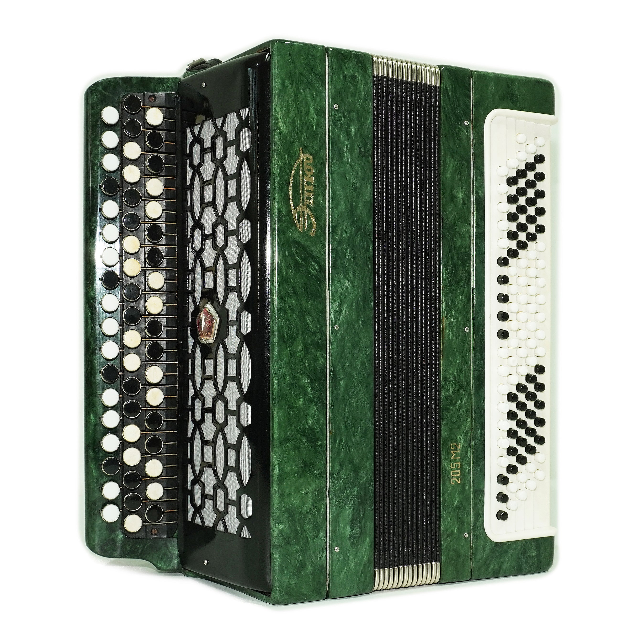 Tulskiy Russian Bayan Etude 205M2, 3 Row Chromatic Button Accordion 100 bass, New Straps and Soft Case for Gift, Acordeone de Botones, 2755