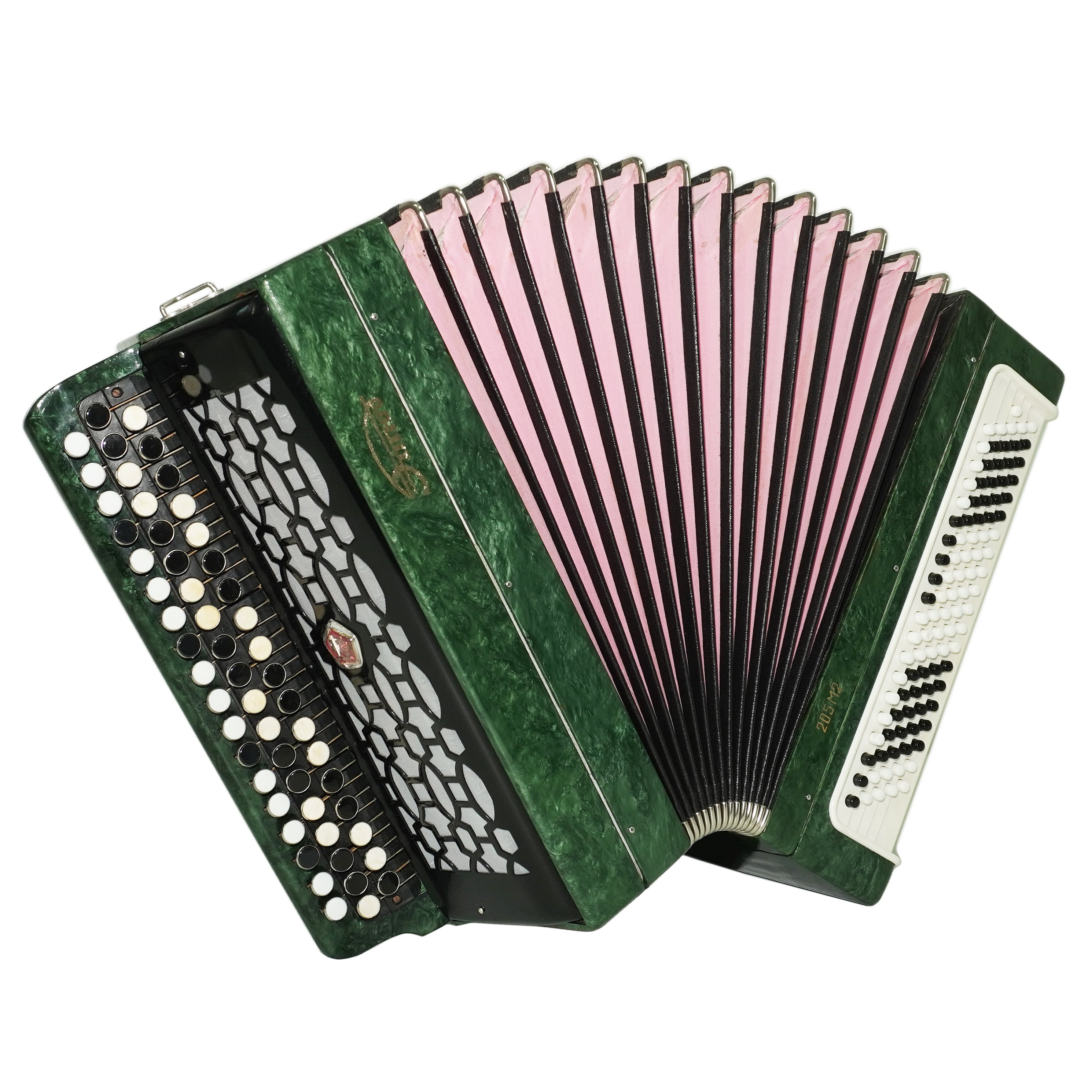 Tulskiy Russian Bayan Etude 205M2, 3 Row Chromatic Button Accordion 100 bass, New Straps and Soft Case for Gift, Acordeone de Botones, 2755