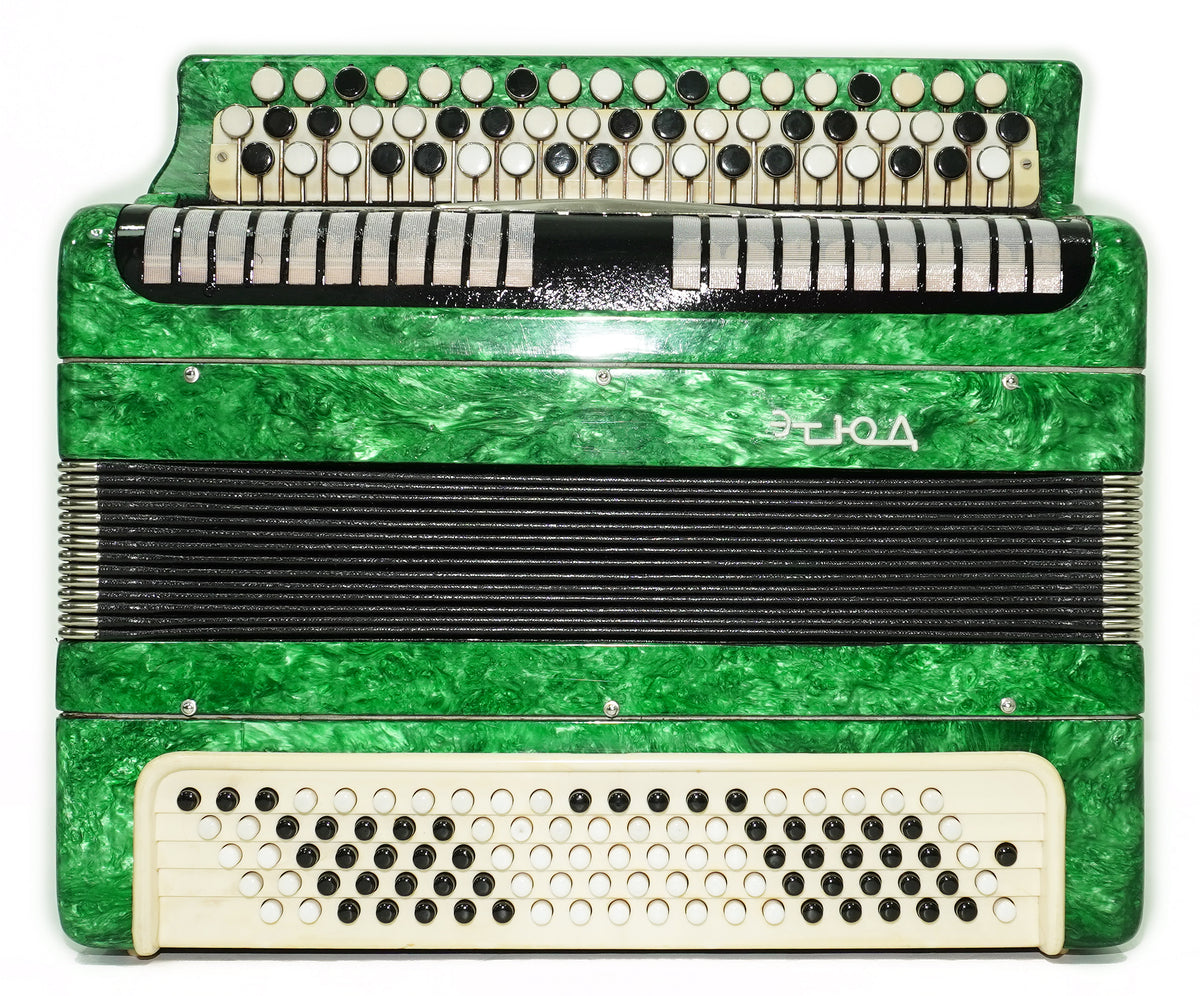 Etude Tulskiy Russian Bayan, 3 Row Chromatic Button Accordion 100 bass, New Straps and Soft Case for Gift, Acordeone de Botones, 2764