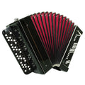 Russian Bayan Tulskiy, 3 Row Tula Chromatic Button Accordion, Vintage Music Box B System, New Straps, 2759