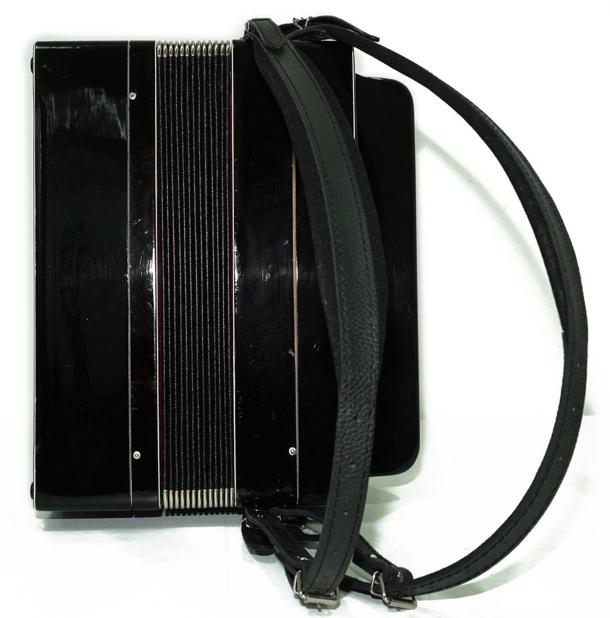 Russian Bayan Tulskiy, 3 Row Tula Chromatic Button Accordion, Vintage Music Box B System, New Straps, 2759