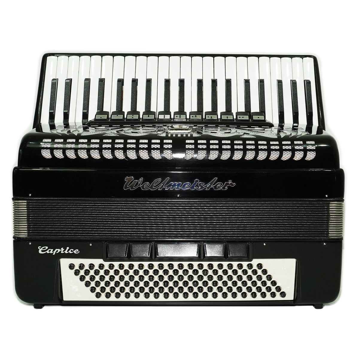 Weltmeister Caprice Accordion 120 Bass, German Accordian Instrument, New Straps and Soft Case for Gift, Original Keyboard Piano Acordeone, 2762